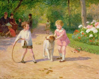 Playing with the Hoop by Victor Gabriel Gilbert